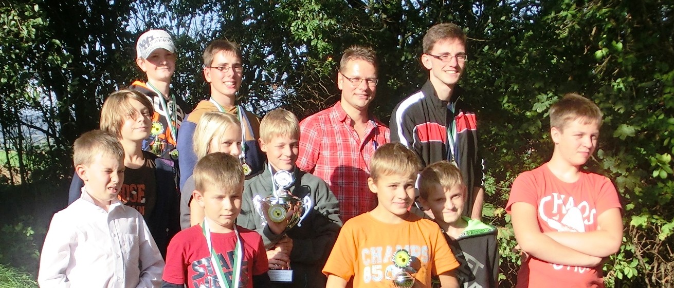 Wir beim Sommer-Biathlon Schützenjugend